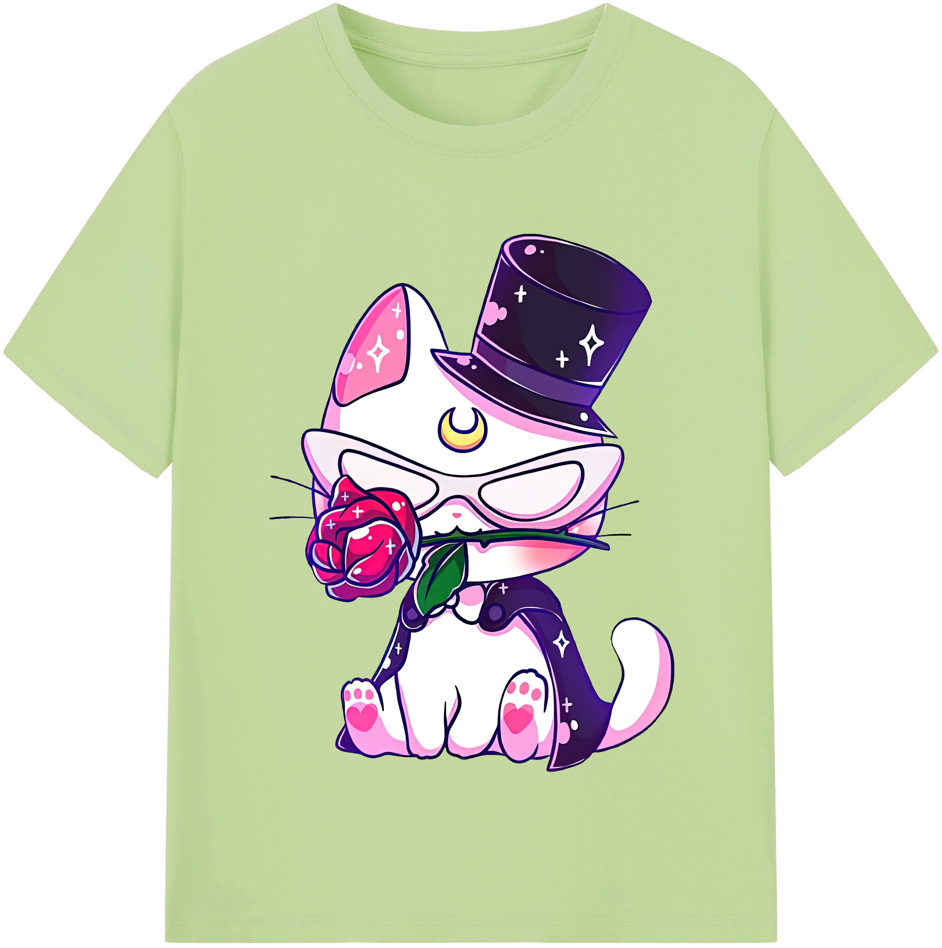 （画像用） 美少女戦士セーラームーン Sailor Moon 綿100％半袖Tシャツ（フロントプリント）